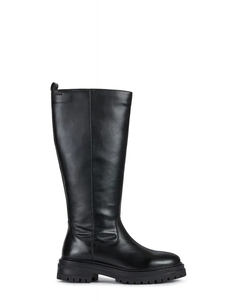 GEOX IRIDEA D04HRC stivale alto nero pelle