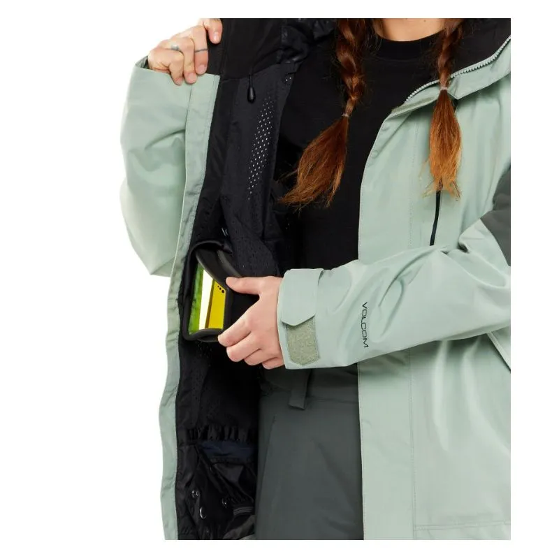 Giacca da snowboard da donna Volcom V.CO ARIS INS GORE JACKET (SAGE FROST)