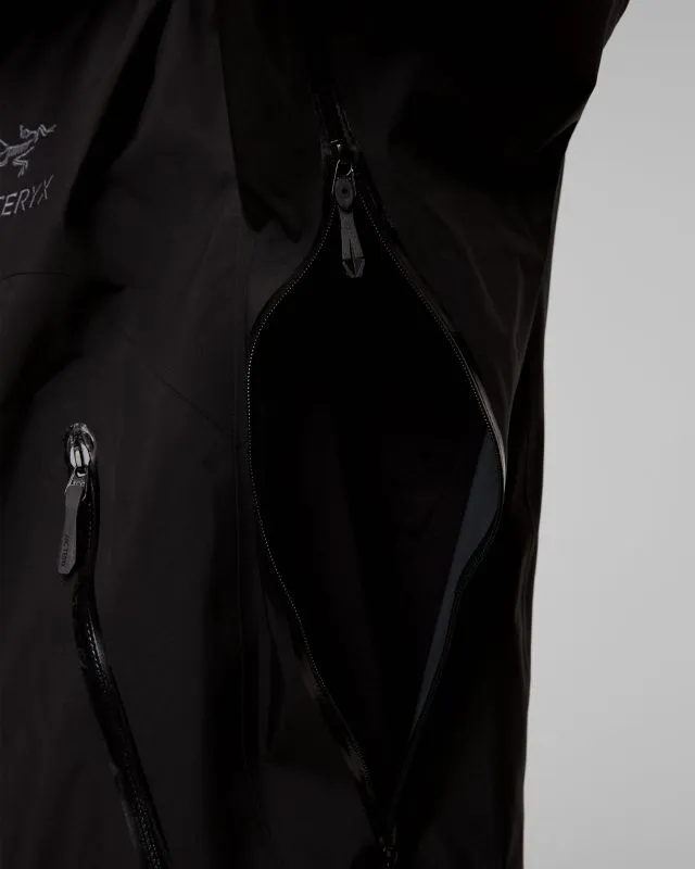 Giacca nera hardshell da uomo Arcteryx Beta AR StormHood™