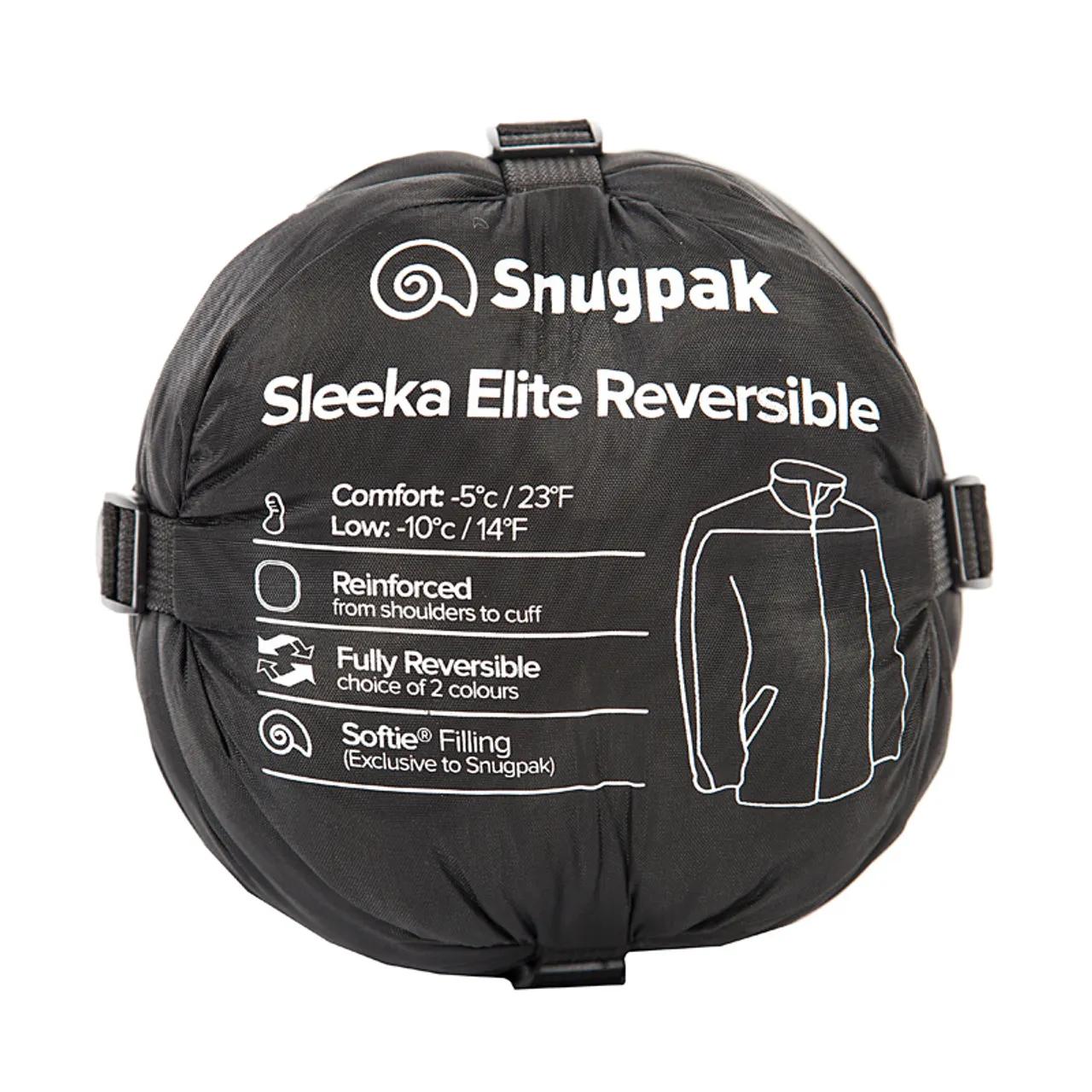 Giacca reversibile Snugpak Stylisha oliva nera