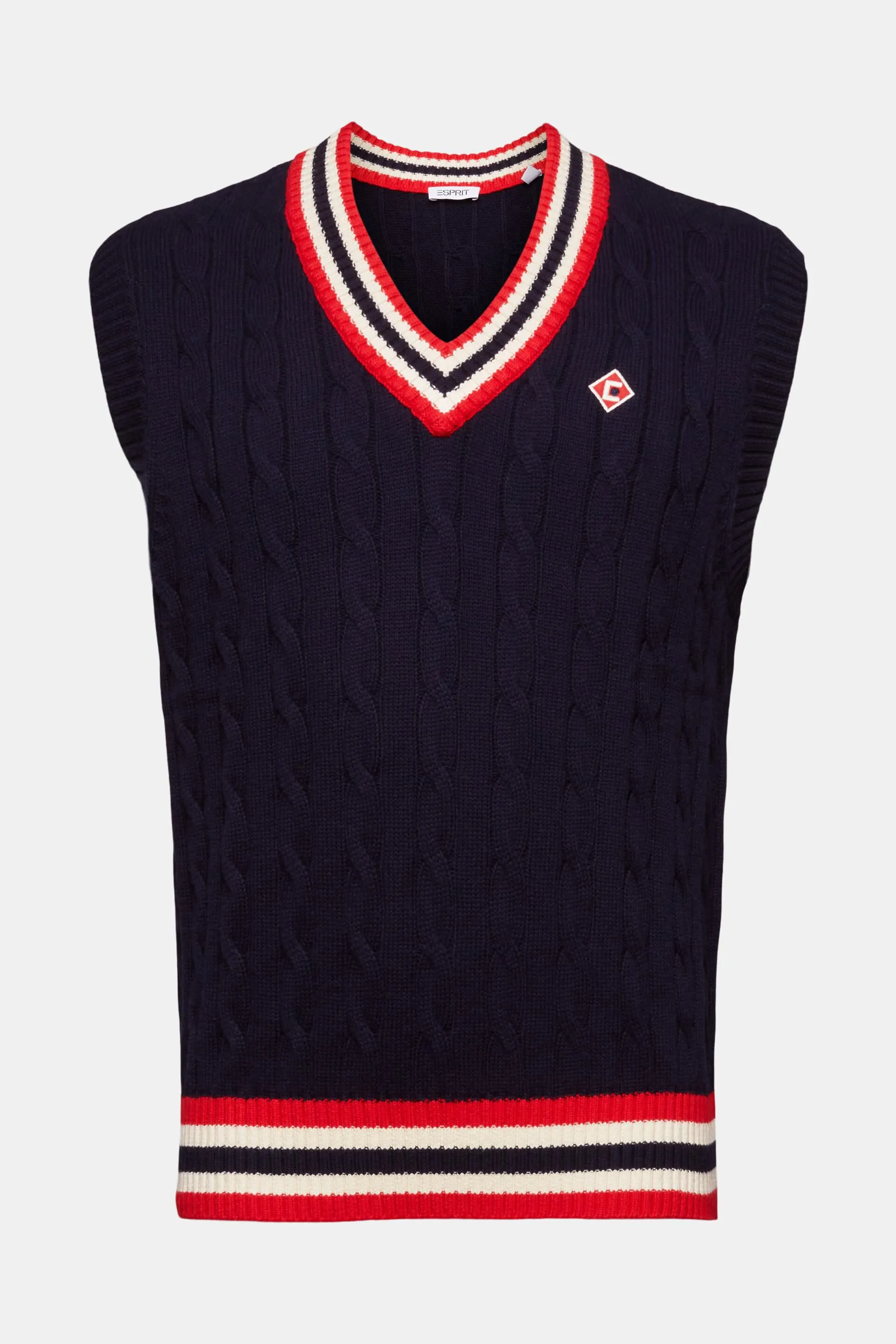 Gilet in maglia intrecciata