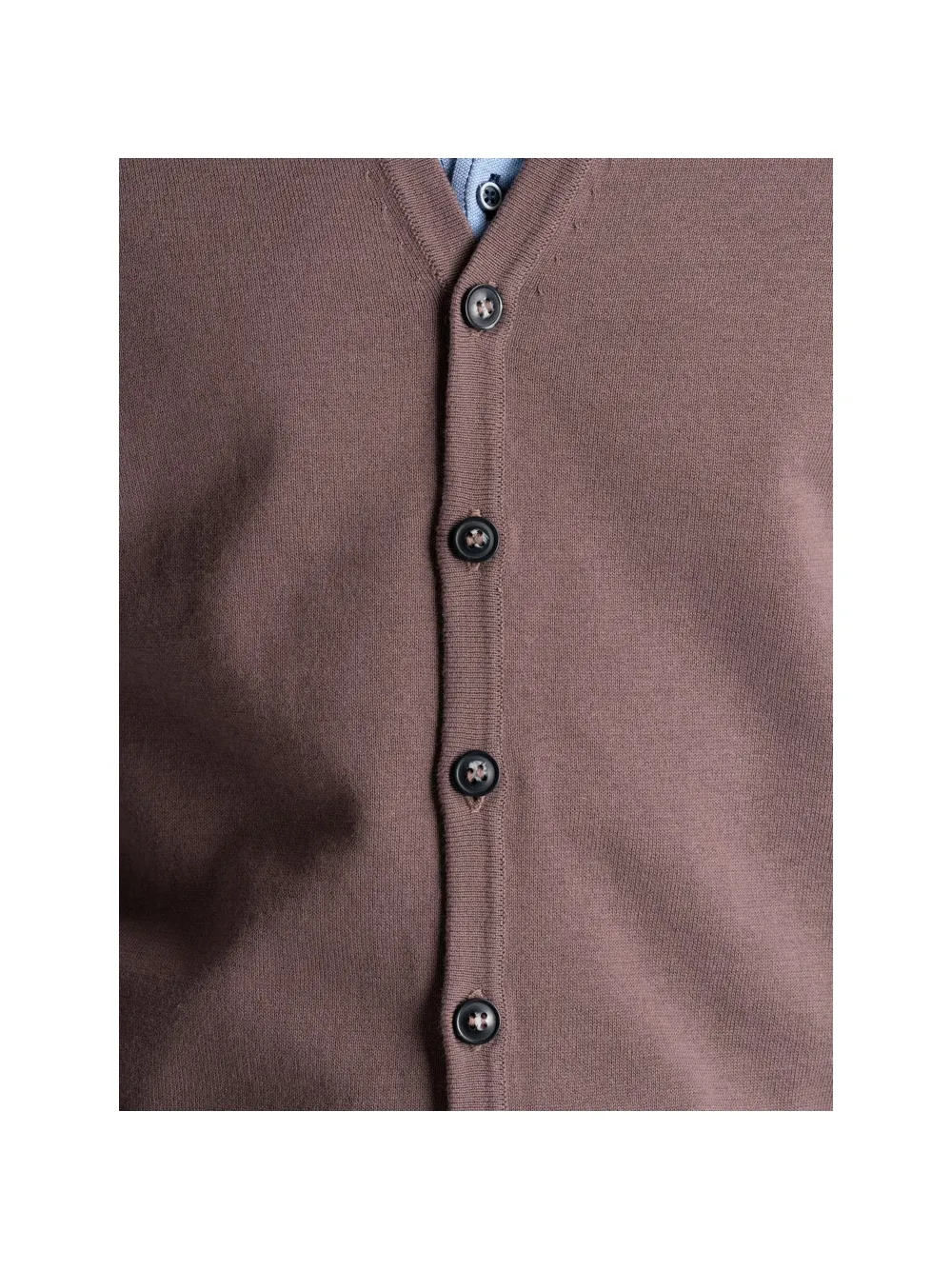 Gilet uomo in maglia con contrasti