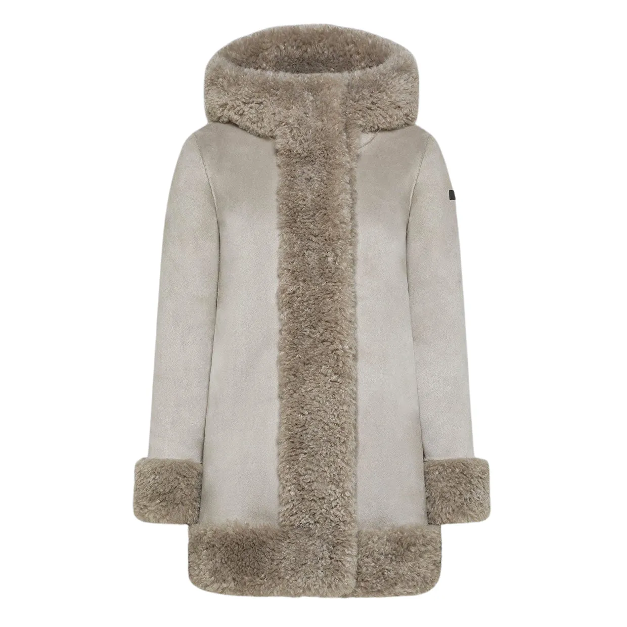 Giubbino Donna Reversibile RRD Lamb Hood Wom Beige