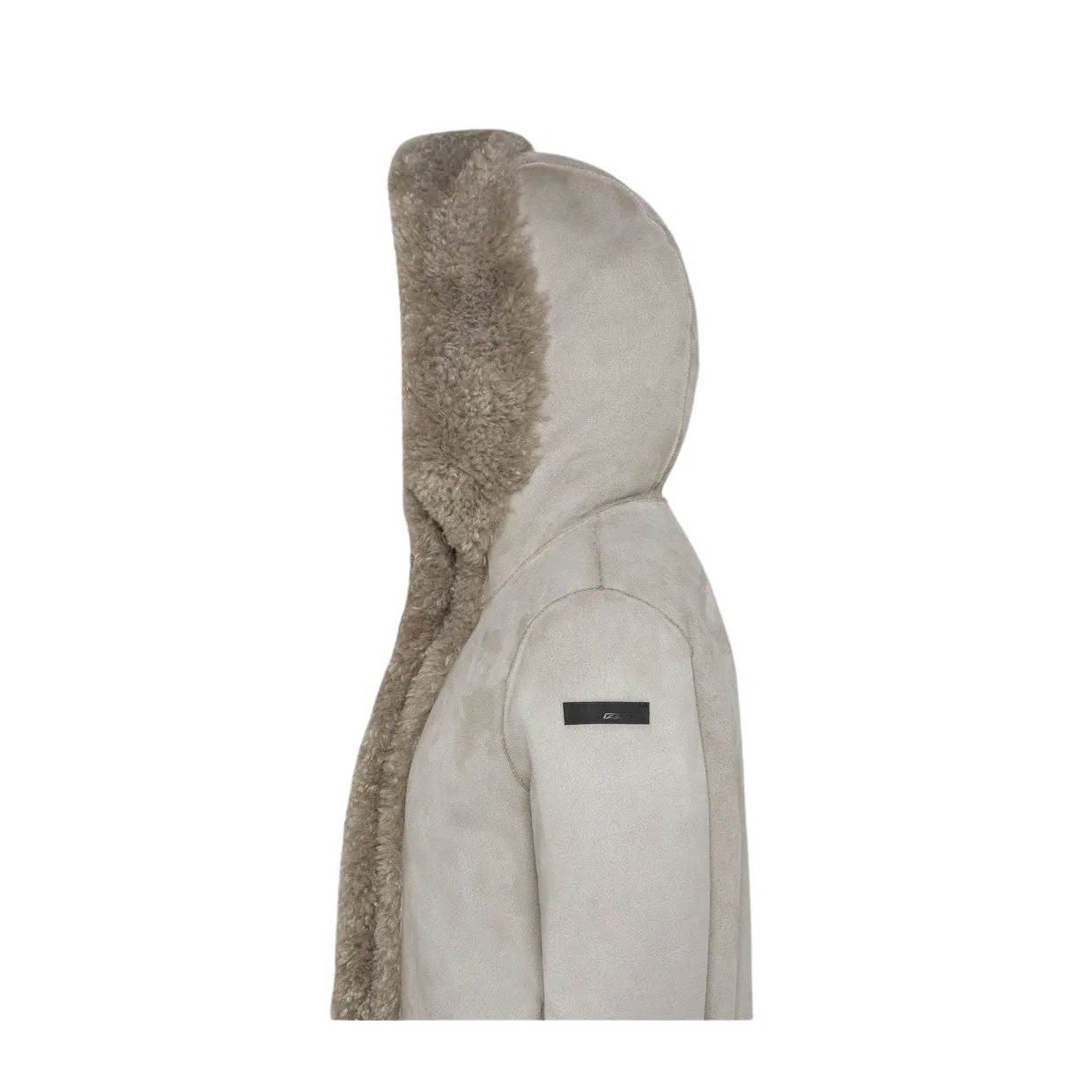 Giubbino Donna Reversibile RRD Lamb Hood Wom Beige