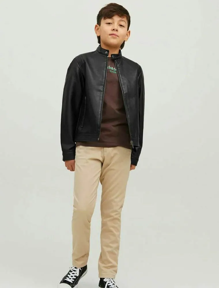 Giubbino Ecopelle Jack & Jones - Black