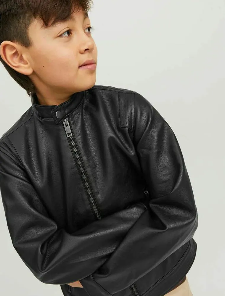 Giubbino Ecopelle Jack & Jones - Black