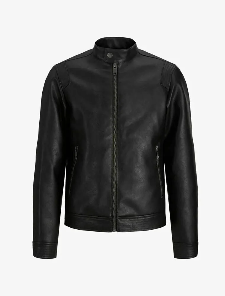 Giubbino Ecopelle Jack & Jones - Black