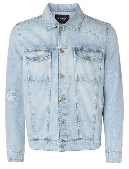Giubbino slim Dondup in denim blu