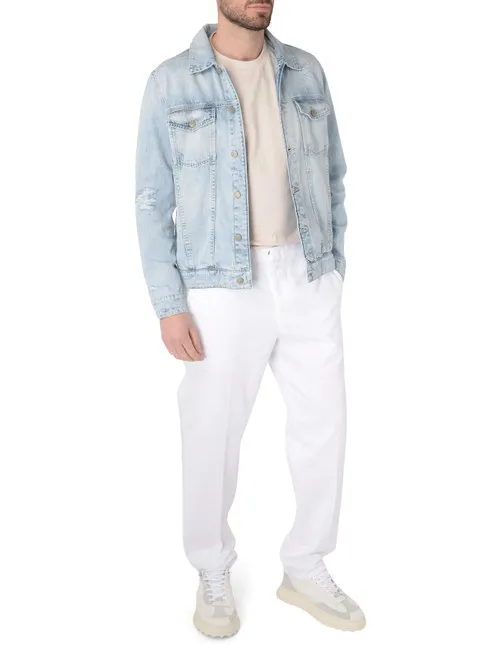 Giubbino slim Dondup in denim blu