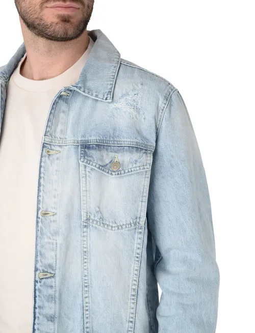 Giubbino slim Dondup in denim blu