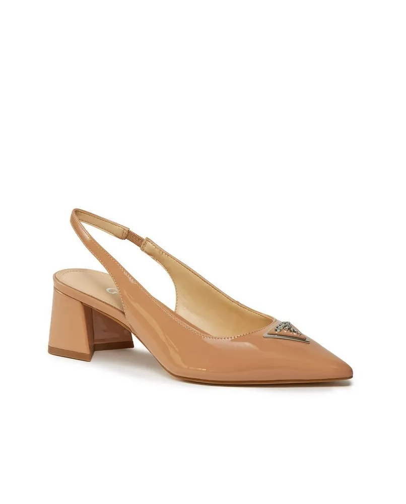 GUESS FLPZANPAT05 décoletté sandali scarpe tacco pelle nude