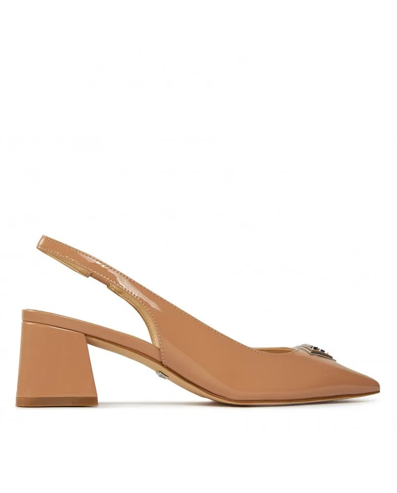 GUESS FLPZANPAT05 décoletté sandali scarpe tacco pelle nude