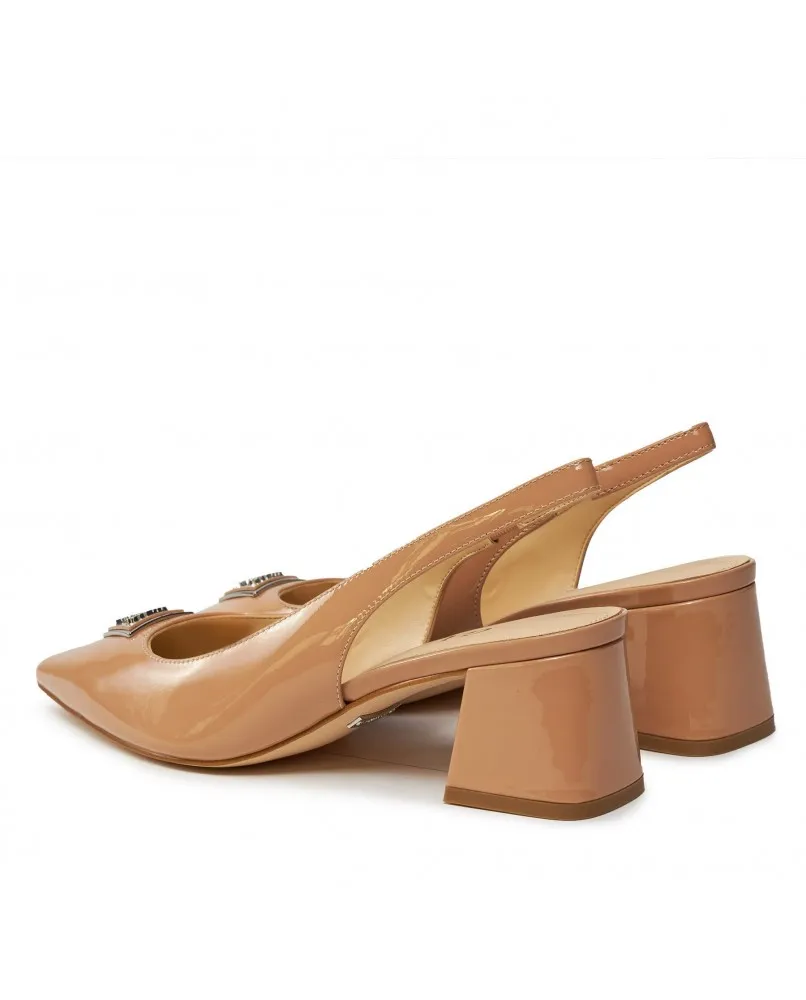 GUESS FLPZANPAT05 décoletté sandali scarpe tacco pelle nude