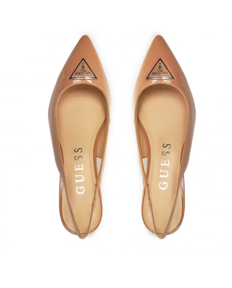 GUESS FLPZANPAT05 décoletté sandali scarpe tacco pelle nude