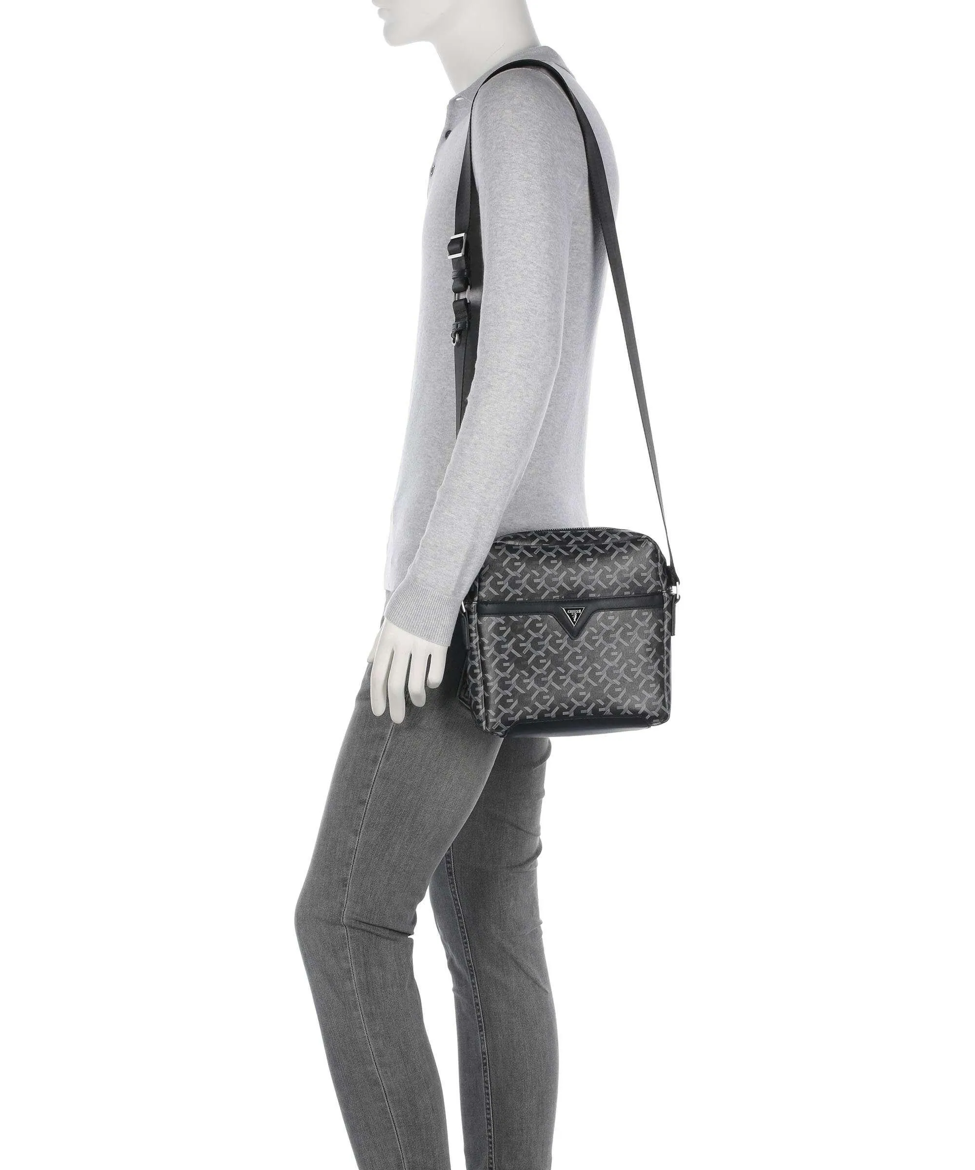  Guess Torino Borsa a tracolla pelle sintetica nero  