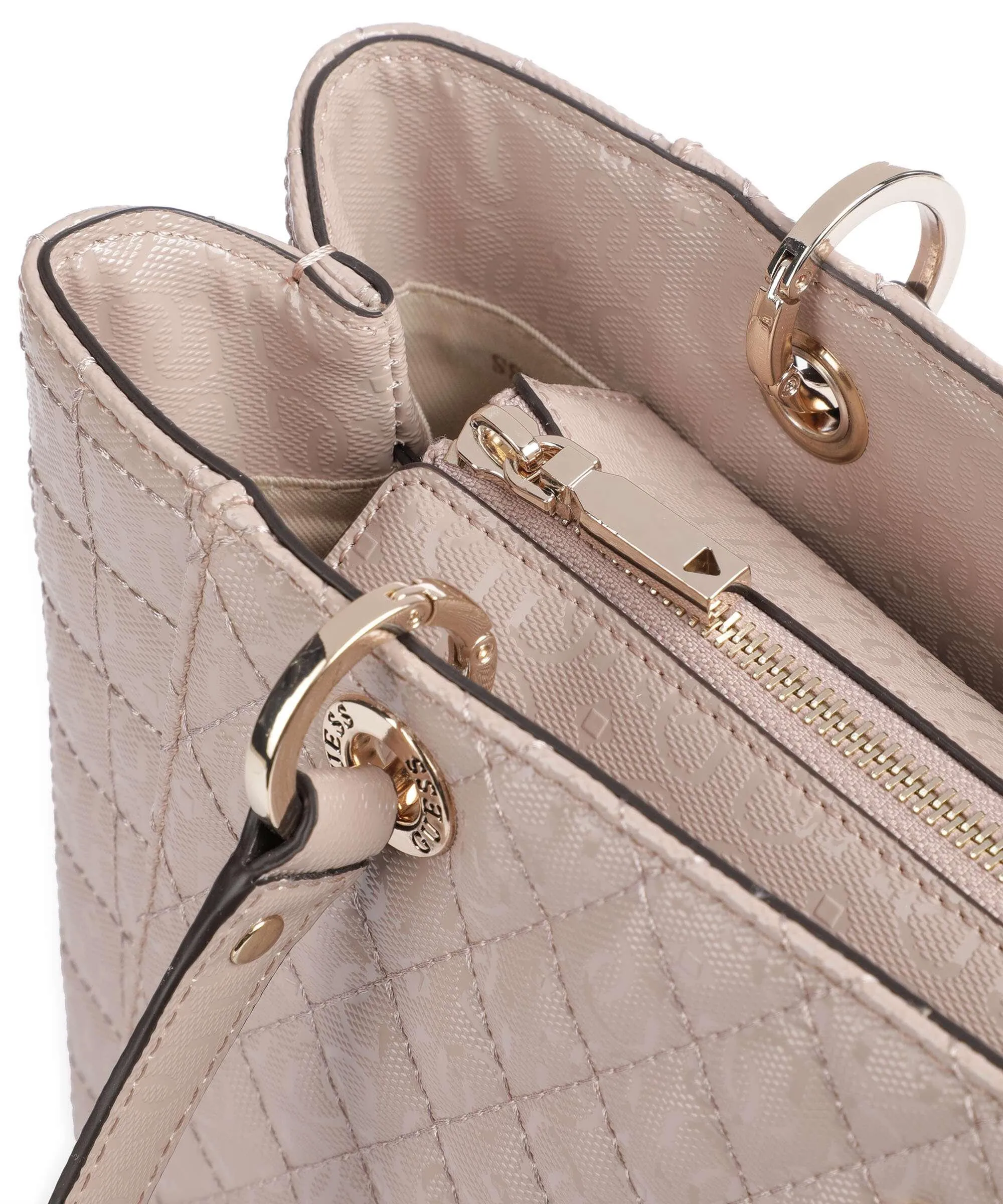  Guess Yarmilla Borsa shopper pelle sintetica rosa antico  
