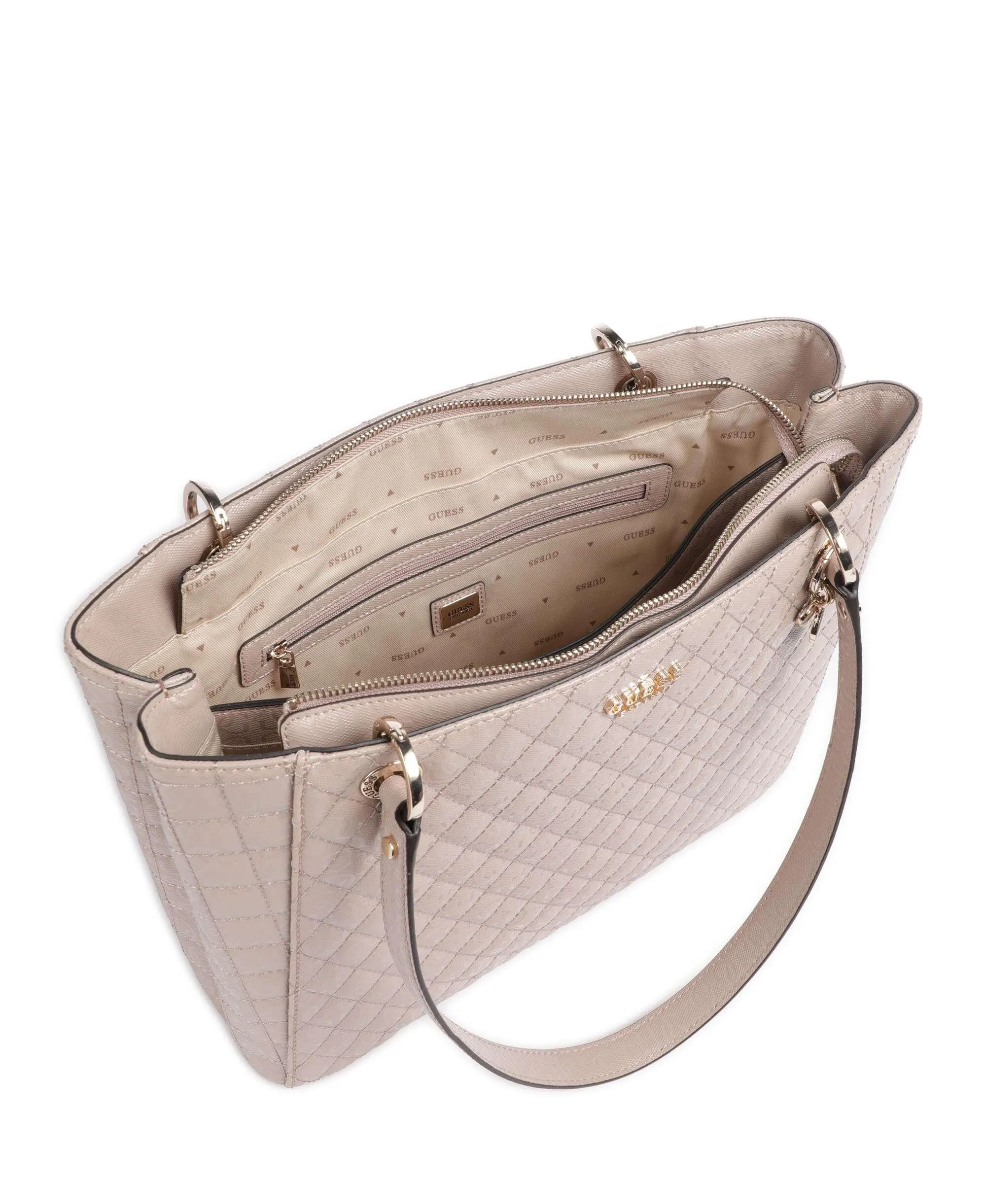  Guess Yarmilla Borsa shopper pelle sintetica rosa antico  