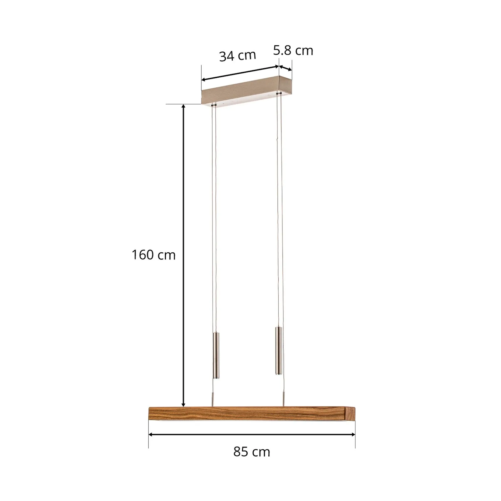 HerzBlut Leonora sospensione Up&Down 85cm oliato