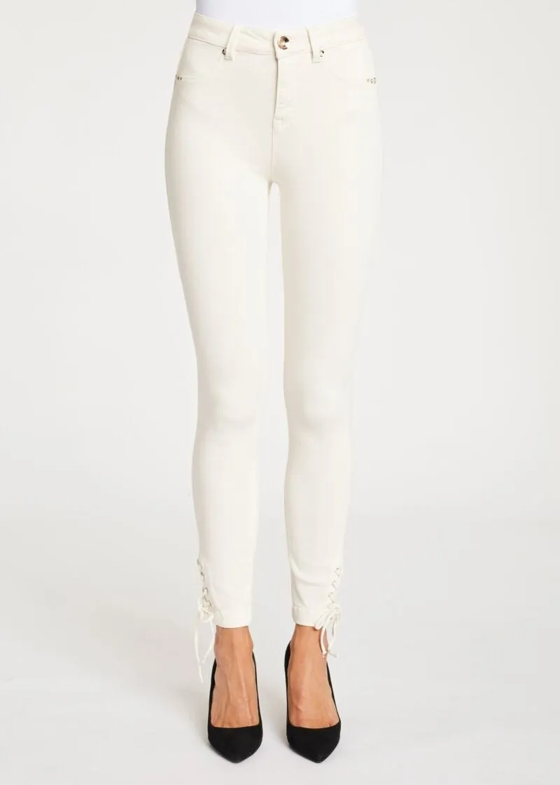Jeggings con infilature