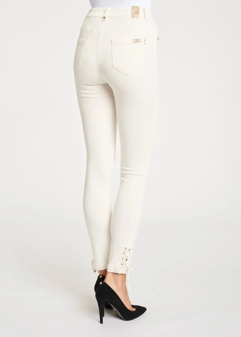 Jeggings con infilature