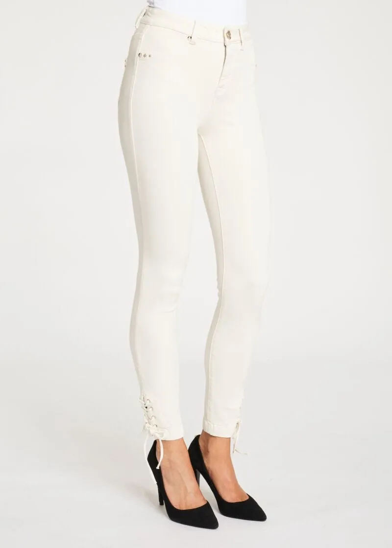 Jeggings con infilature