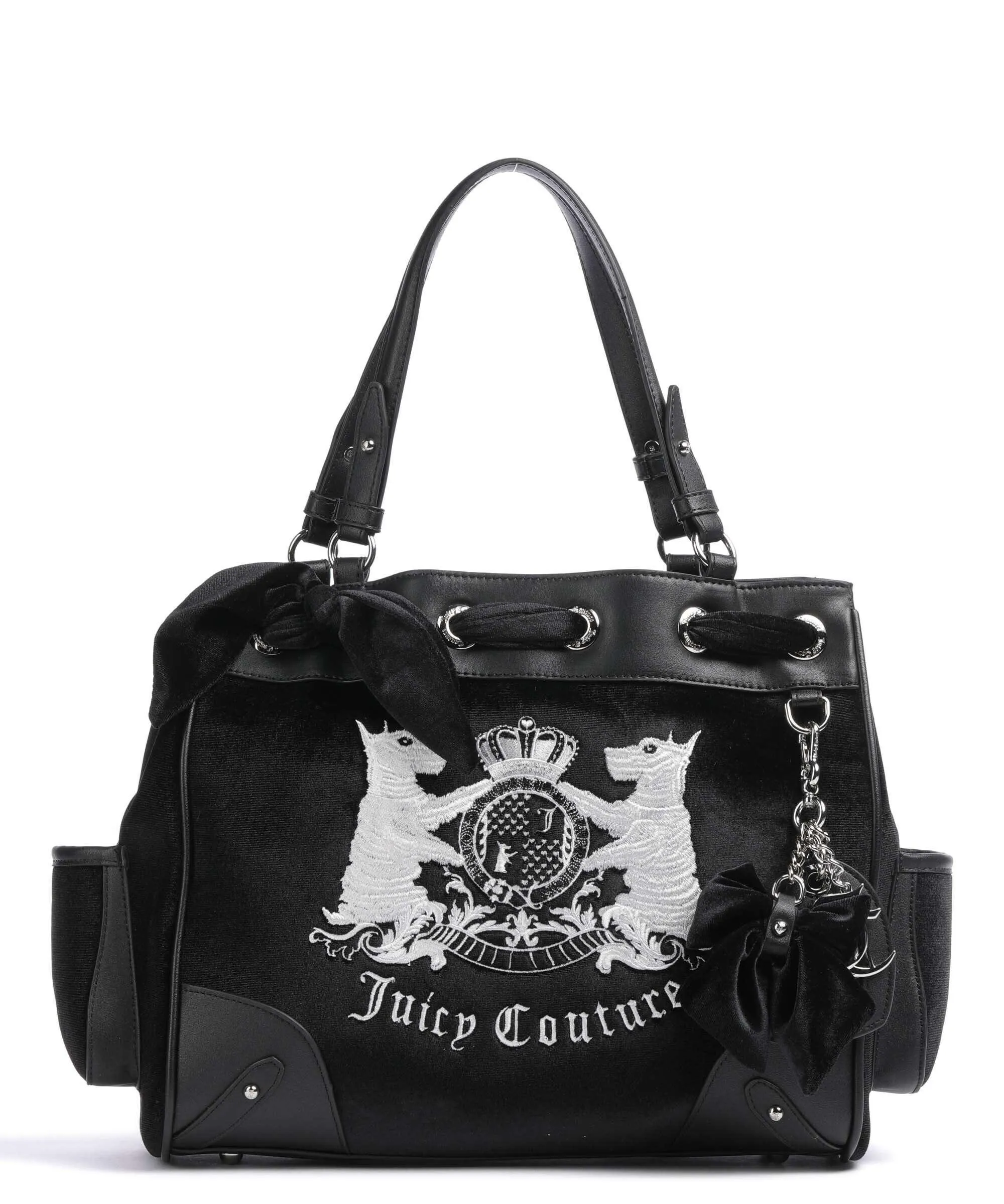  Juicy Couture Hollyhock Borsa shopper poliestere, pelle sintetica nero  