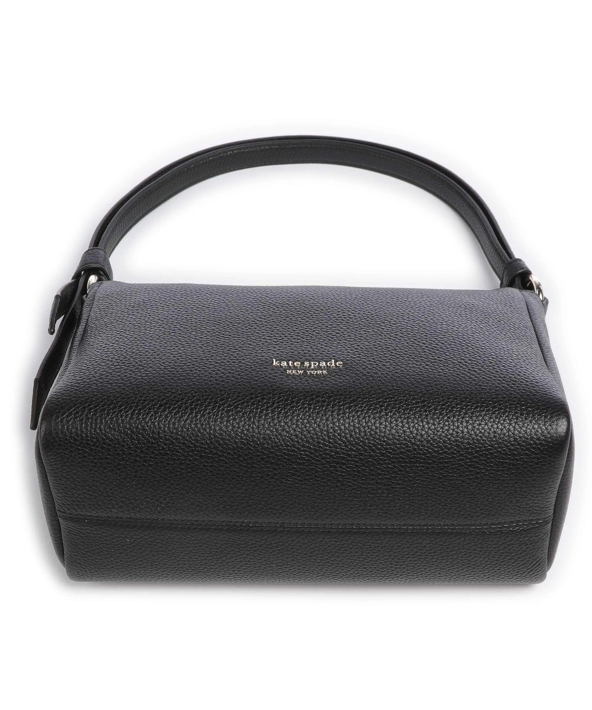  Kate Spade New York Knott Borsa a spalla pelle granulata nero  