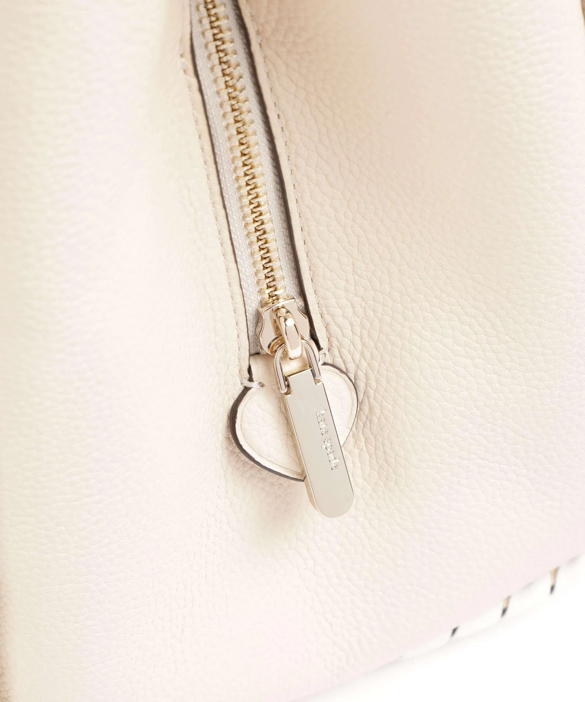  Kate Spade New York Knott Borsa hobo pelle granulata crema  