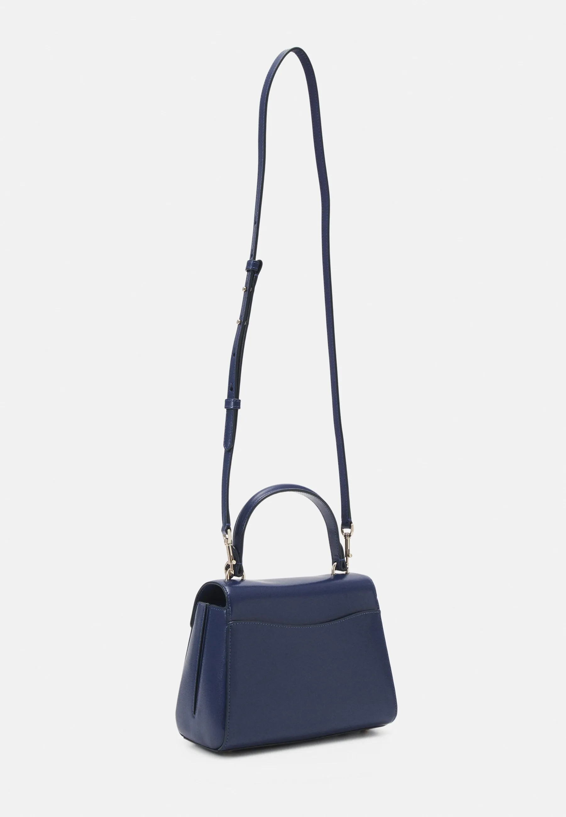 KATY SHINY TEXTURED SMALL TOP HANDLE - Borsa a mano