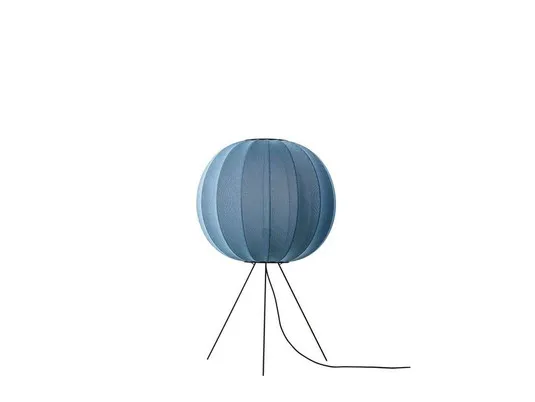 Knit-Wit 60 Rotondo Piantana Medio Blu Grigio Pietra - Made By Hand | Acquista online