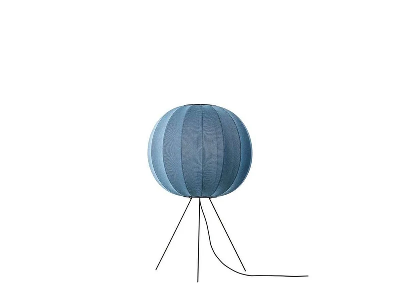 Knit-Wit 60 Rotondo Piantana Medio Blu Grigio Pietra - Made By Hand | Acquista online
