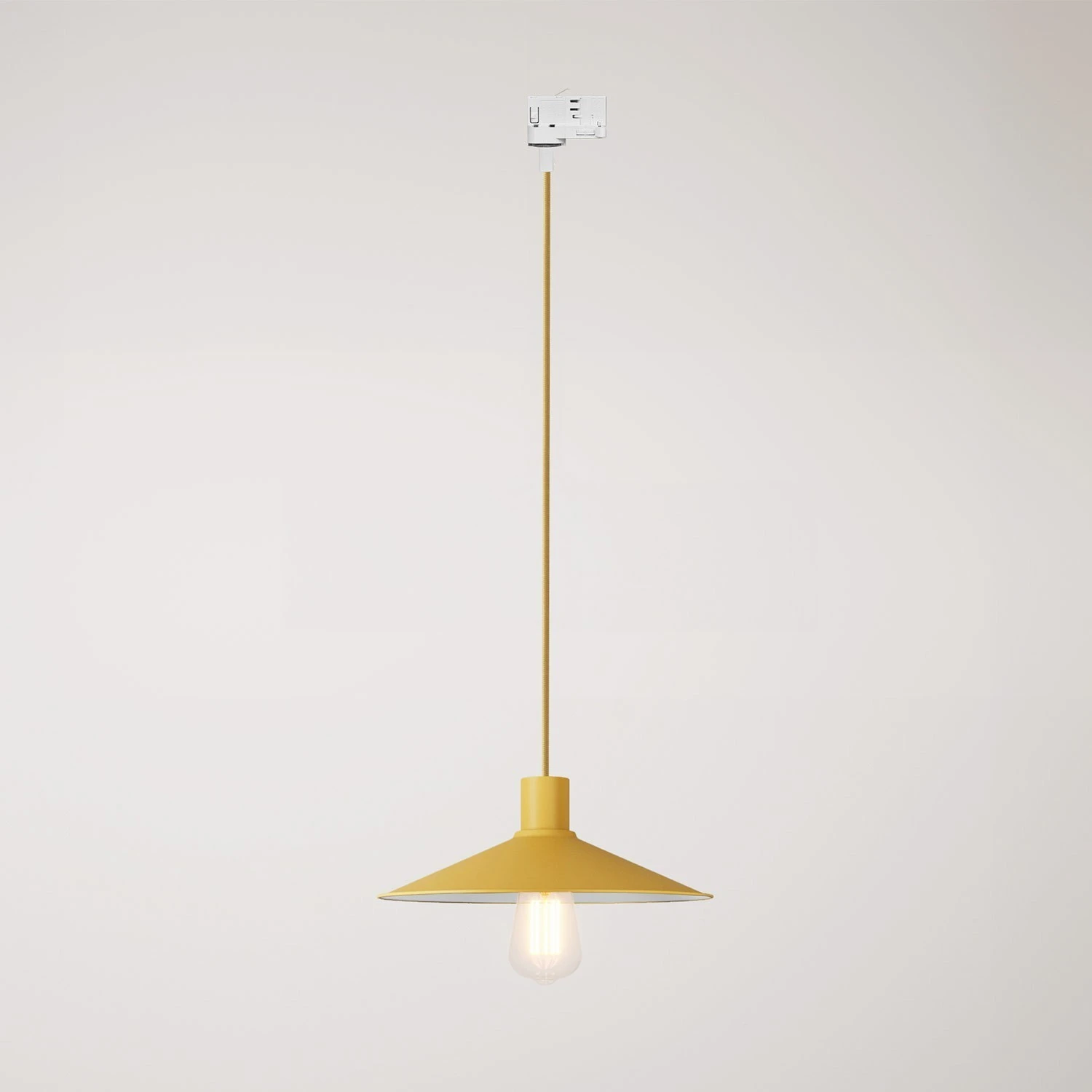 Lampada a sospensione con paralume Swing Pastel per sistemi a binari