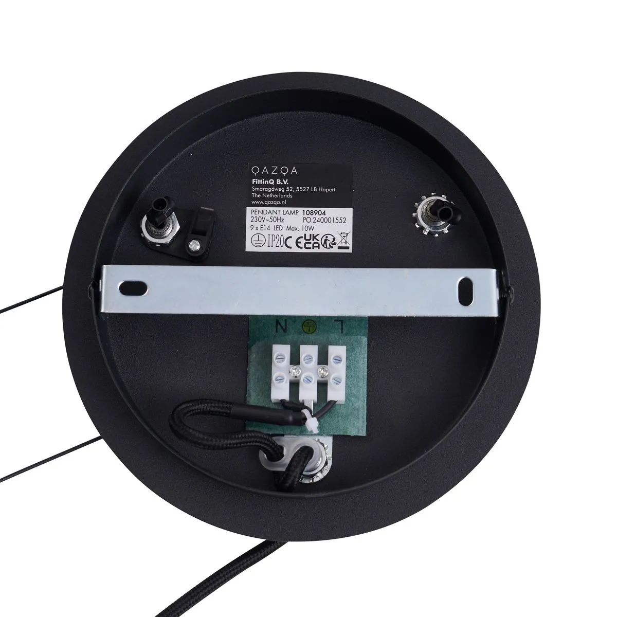 Lampada a sospensione industriale nera a 7 luci - Knight