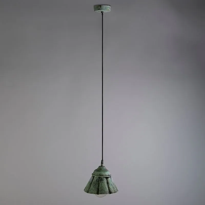 Lampada a sospensione NAVIGATOR verde antico