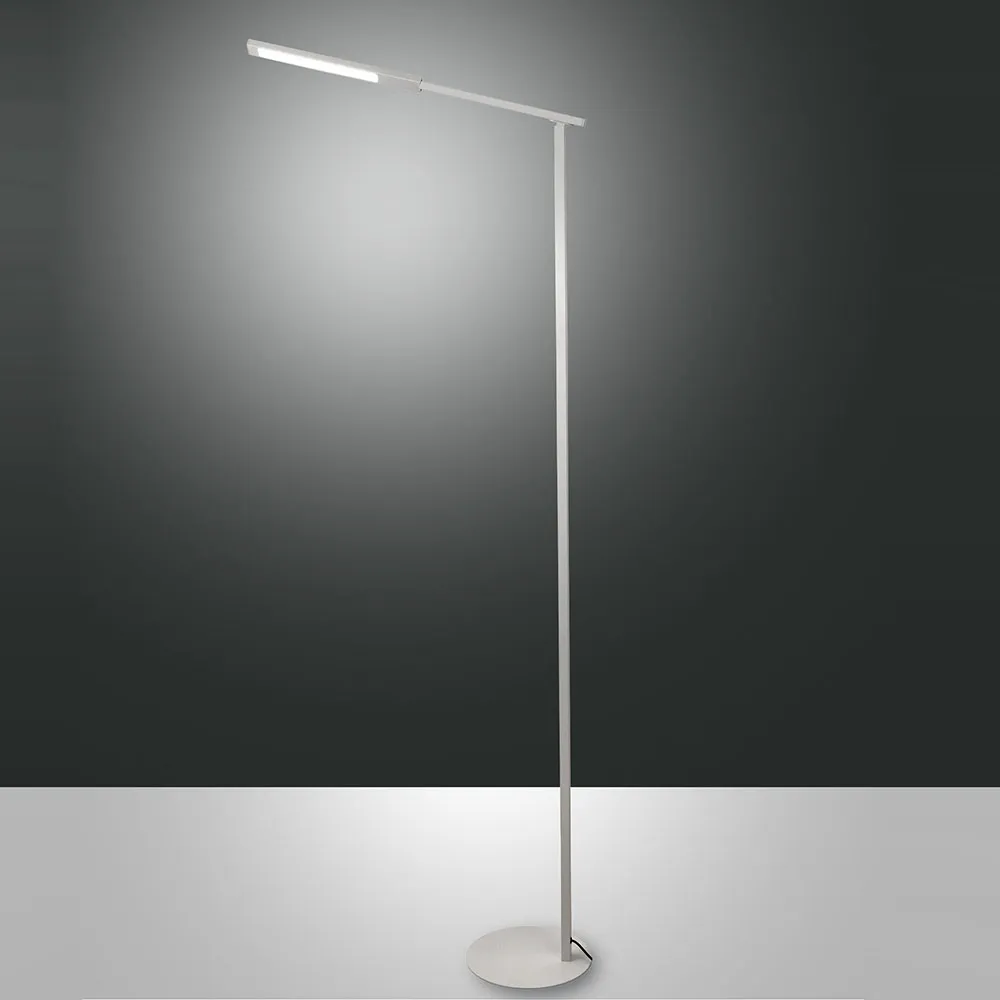 Lampada da Terra FABAS – IDEAL Alluminio Bianco LED 1 Luce