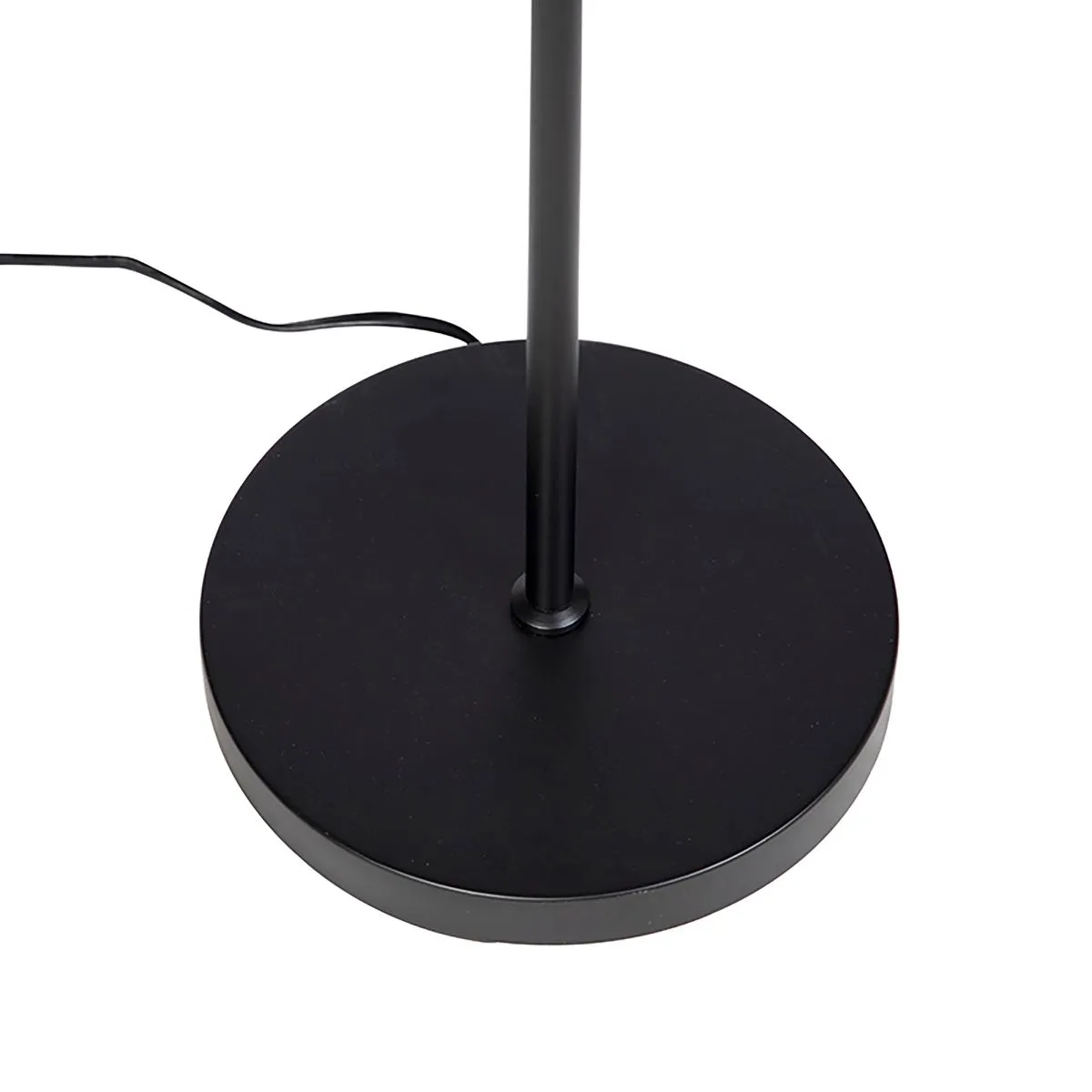 Lampada da terra intelligente nera con interno dorato con 3 WiFi GU10 - Buell
