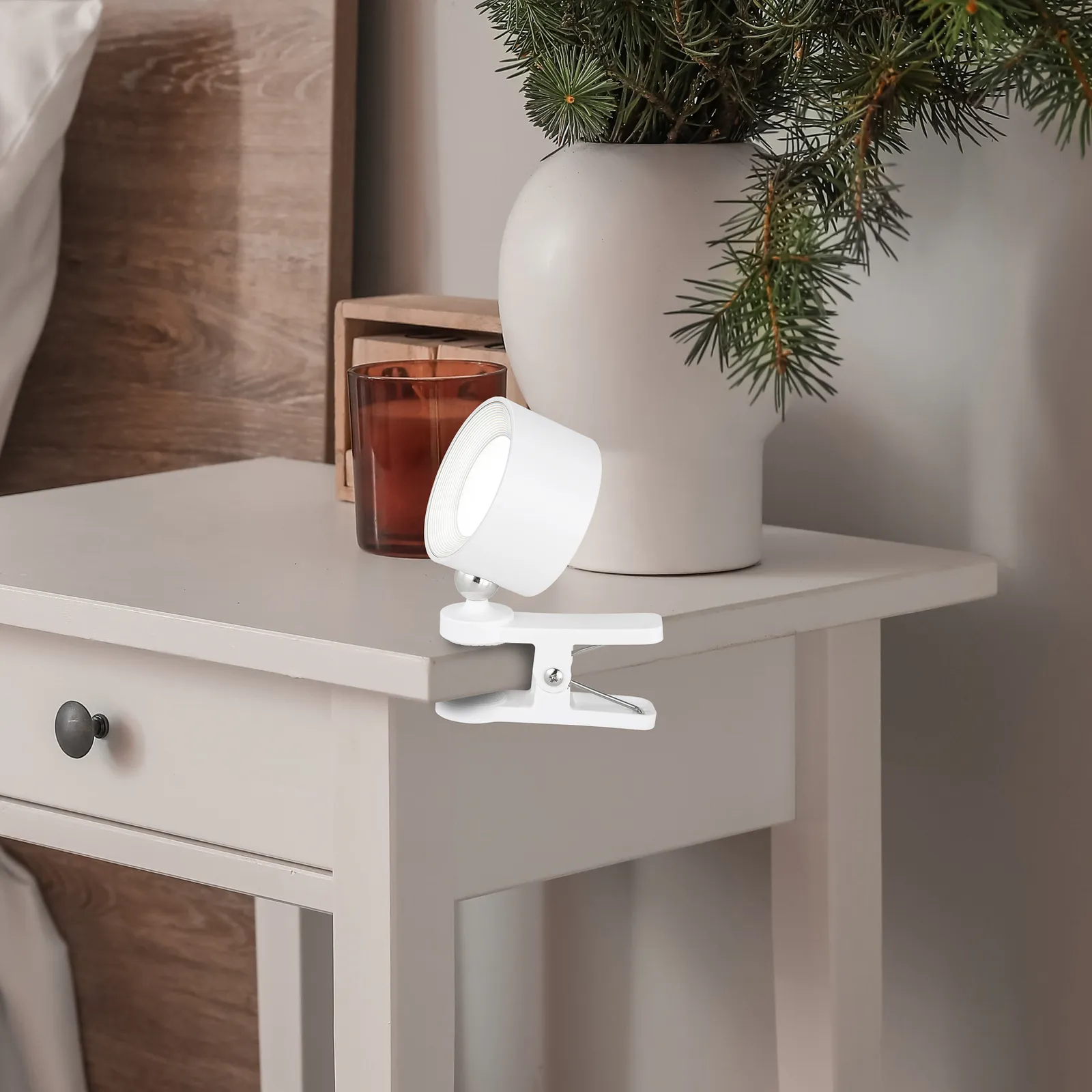 Lampada LED accu da tavolo Jorje CCT 4 in 1 bianco