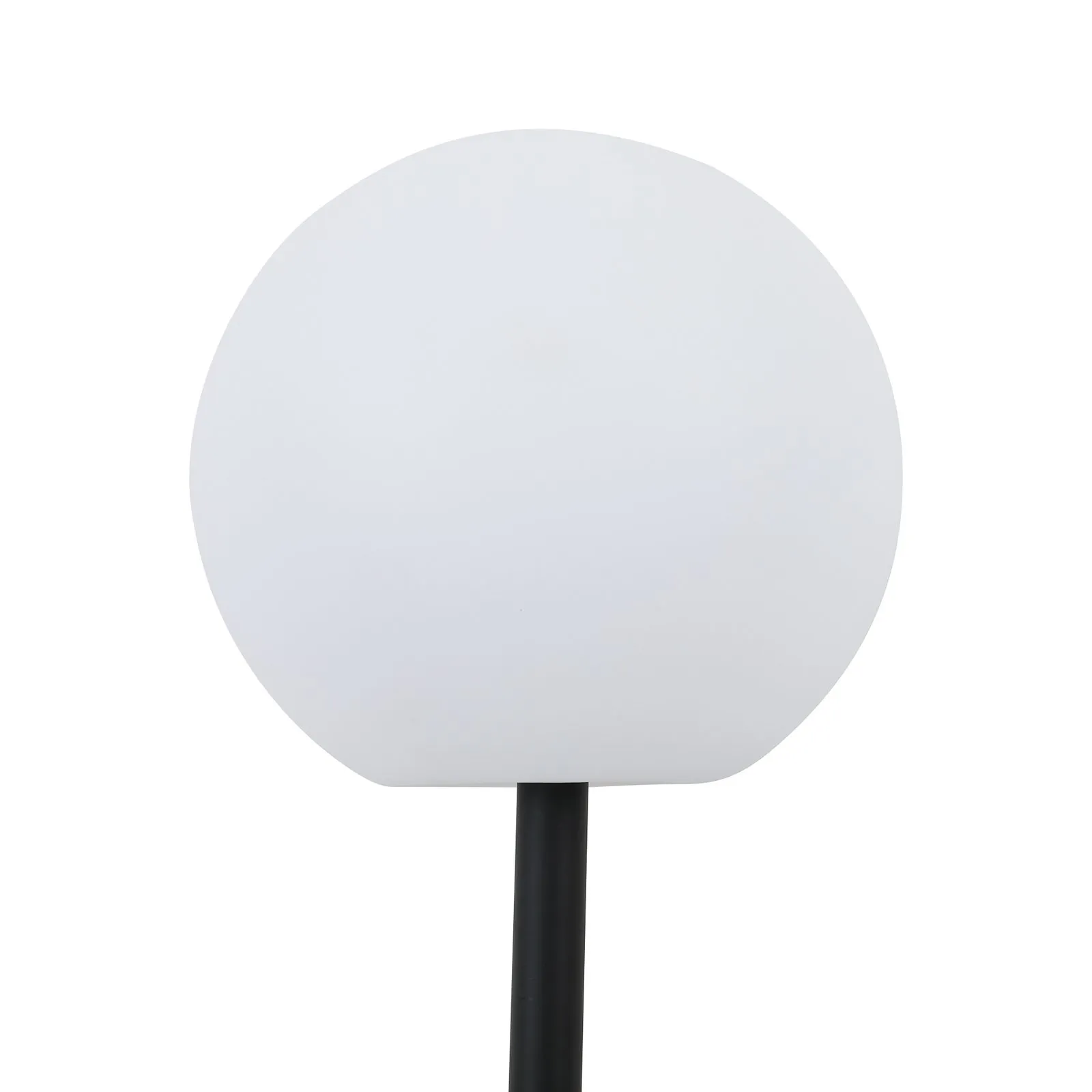Lampada LED solare Lago di Lindby, Ø 30 cm, globo, punta a terra, bianco