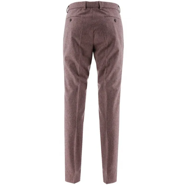 Lana hip slim fit broek rosso misto