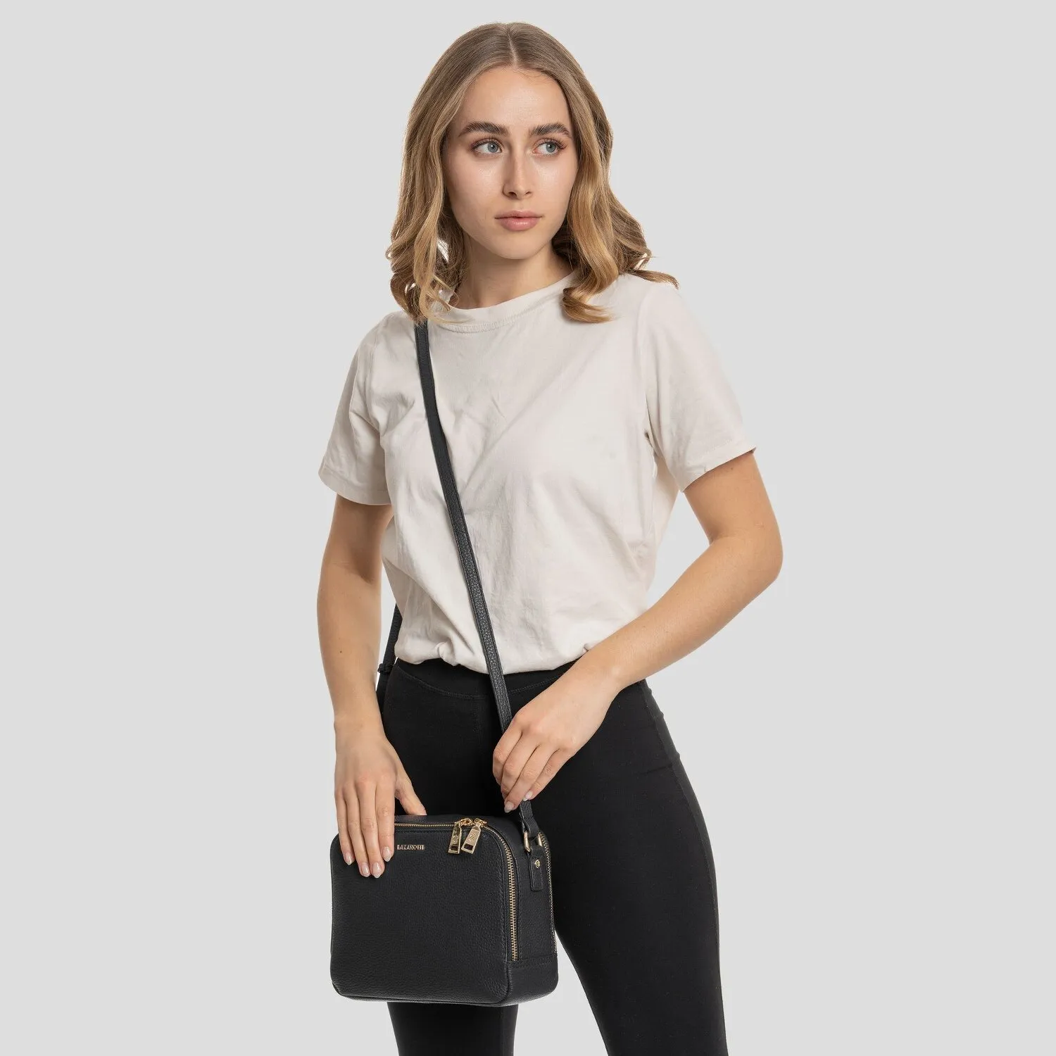 Lazarotti Bologna Leather Borsa a tracolla Pelle 21 cm