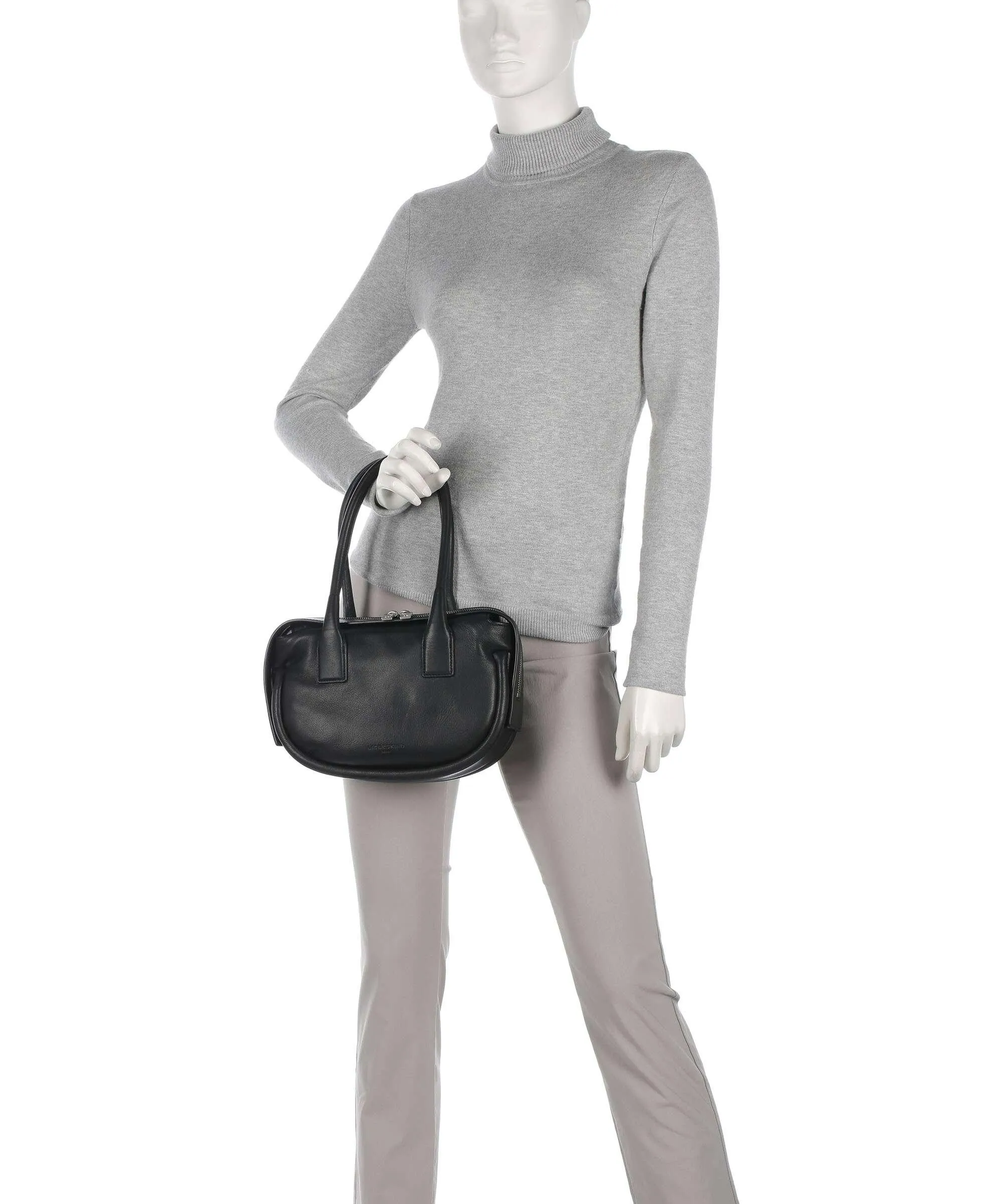  Liebeskind Fab Kodiaq Sheep S Borsa a spalla pelle a grana fine nero  