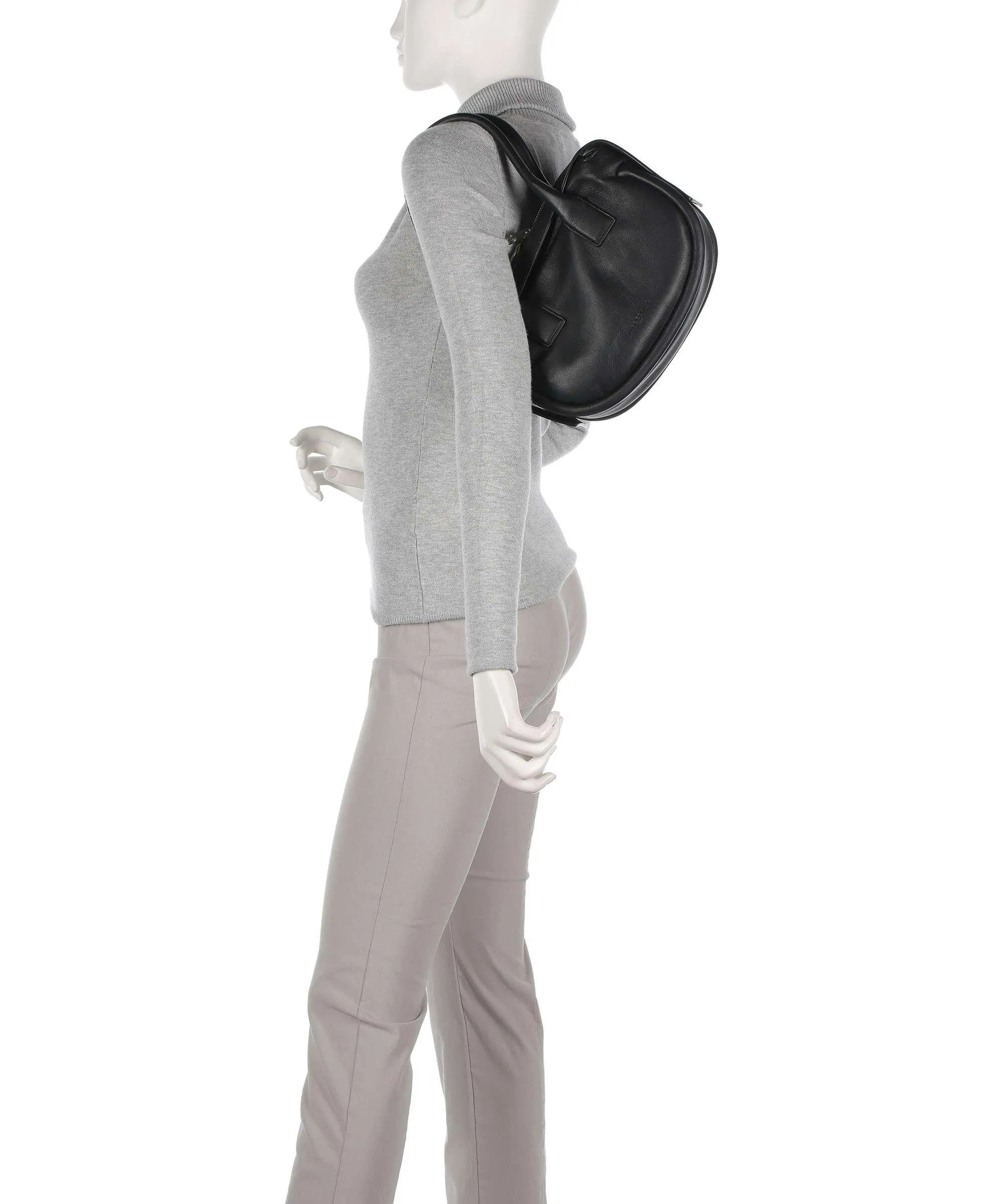  Liebeskind Fab Kodiaq Sheep S Borsa a spalla pelle a grana fine nero  