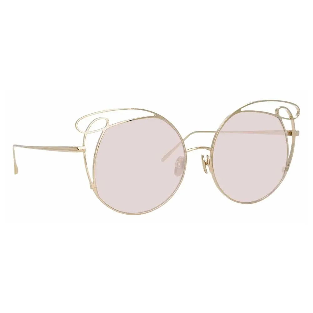Linda Farrow - Occhiali da Sole Speciali Zazel C5 in Oro Chiaro - LFL852C5SUN - Linda Farrow Eyewear