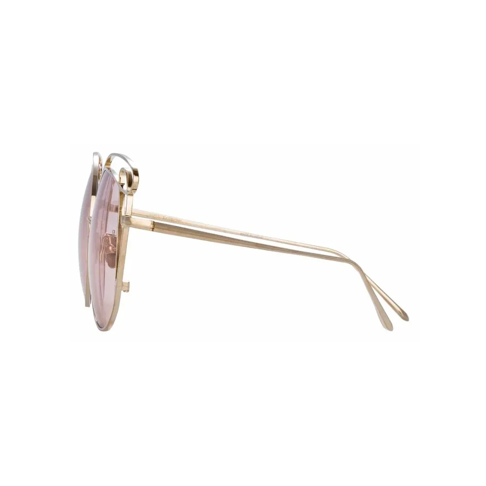 Linda Farrow - Occhiali da Sole Speciali Zazel C5 in Oro Chiaro - LFL852C5SUN - Linda Farrow Eyewear