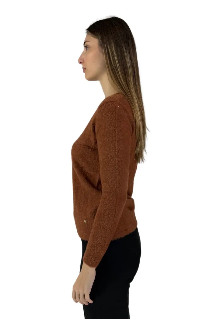 Lolita maglia girocollo in pelliccia con paillettes lo24103w