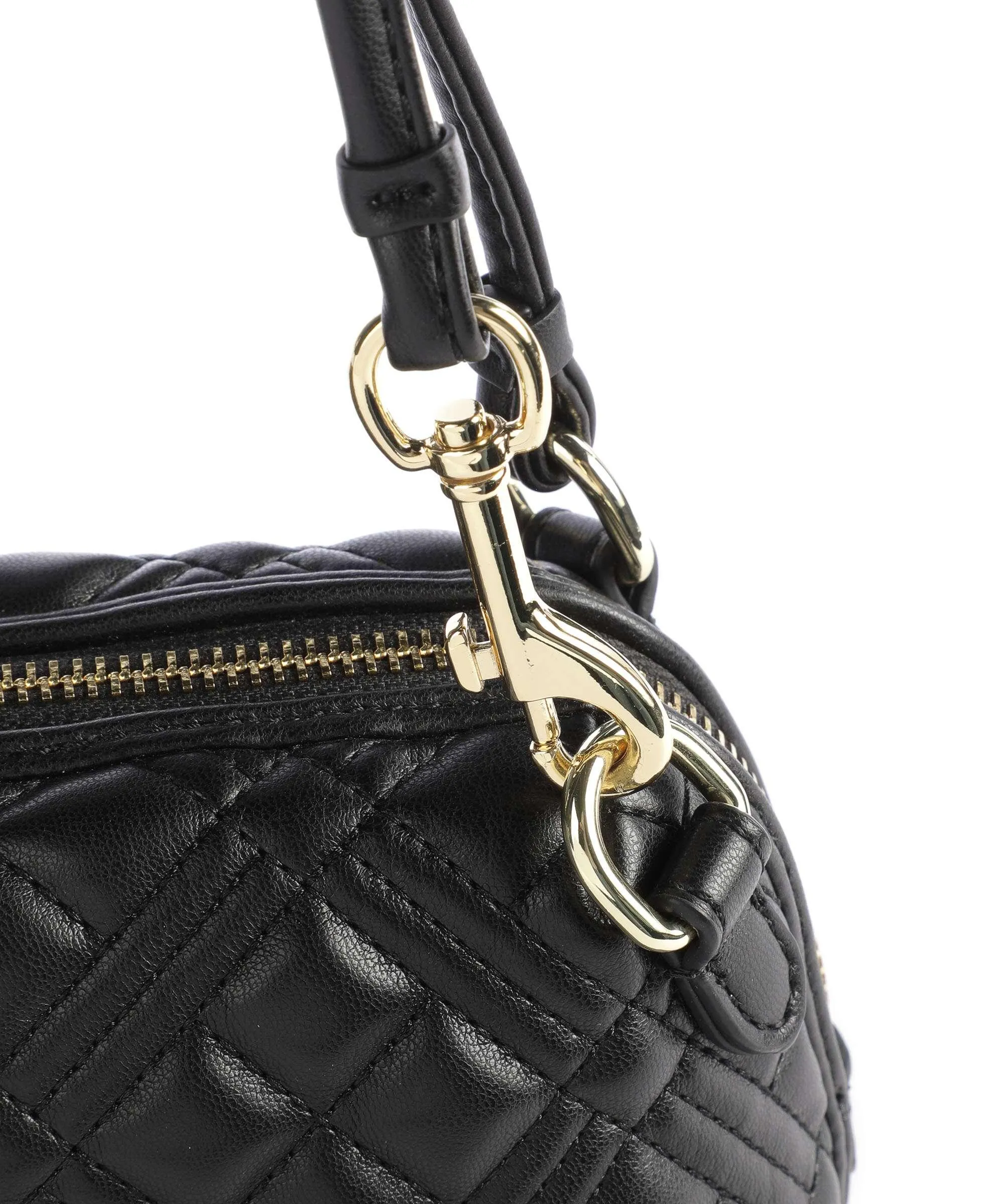  Love Moschino Quilted Borsa a spalla pelle sintetica nero  