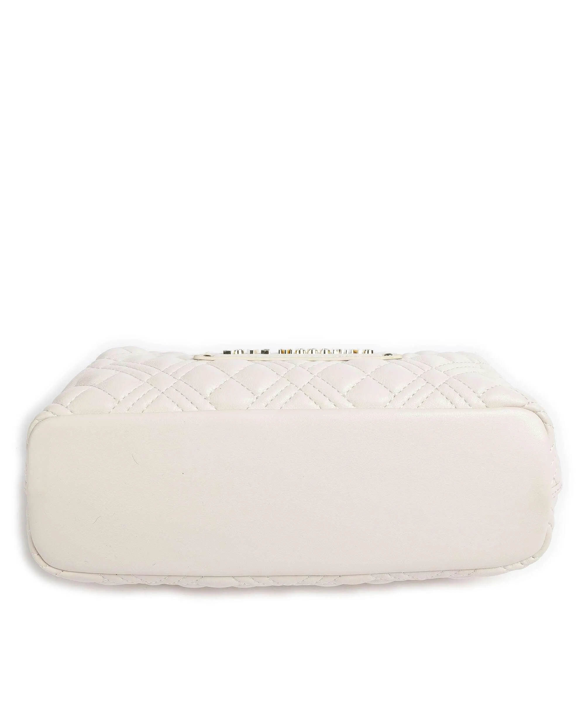  Love Moschino Quilted Borsa a tracolla pelle sintetica avorio  