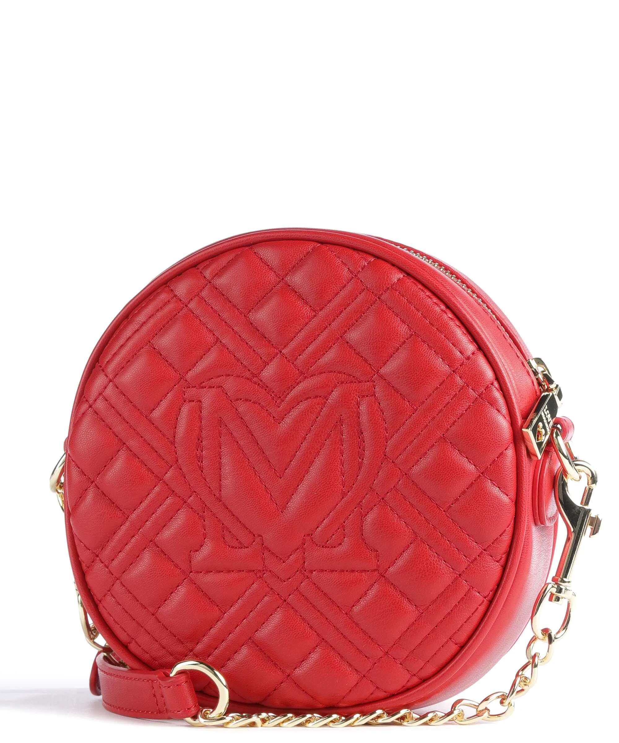  Love Moschino Quilted Borsa a tracolla pelle sintetica rosso  