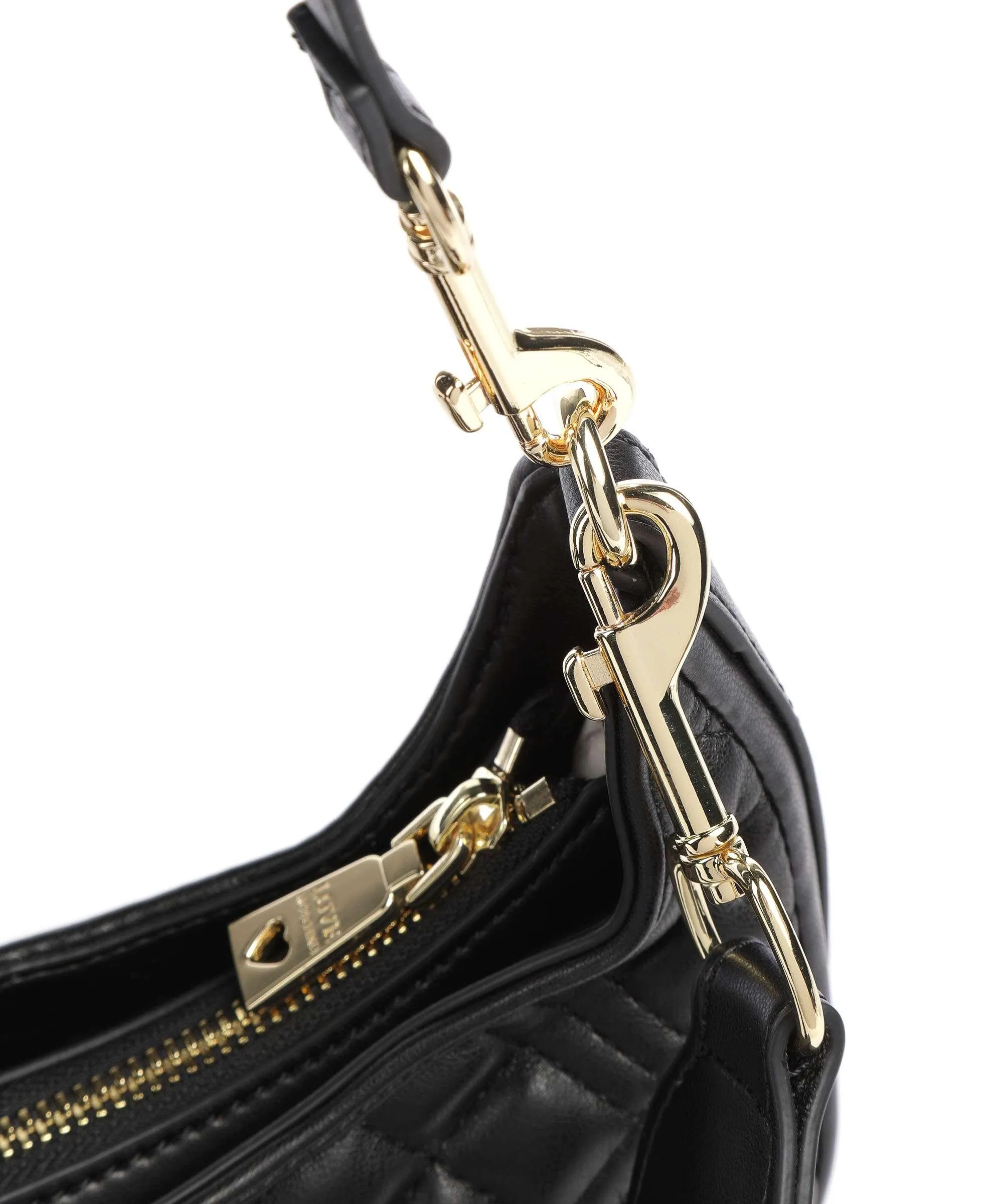  Love Moschino Quilted Borsa hobo pelle sintetica nero  