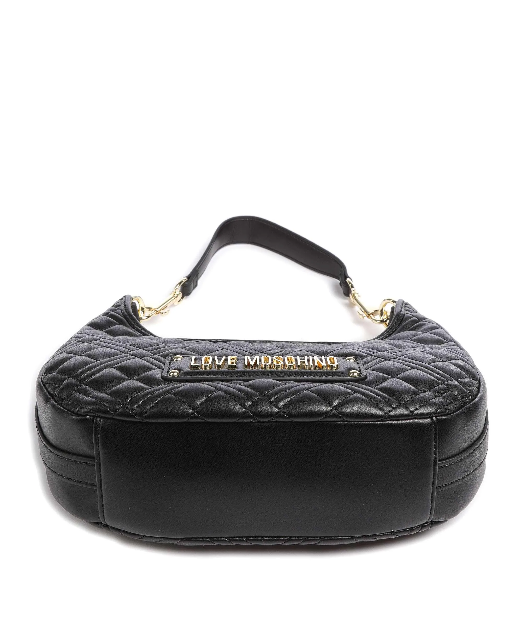  Love Moschino Quilted Borsa hobo pelle sintetica nero  